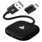 Android Auto Wireless Adapter, Wireless Android Auto Dongle for OEM Wired Android Auto to Wireless, 5Ghz WiFi Bluetooth Android Auto Auto-Connect, USB C Android Auto Car Adapter for Cars From 2017