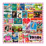 Re-Marks 1950s Pop Culture Puzzle, 1000-Piece Puzzle for All Ages, Family Jigsaw Puzzle