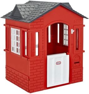 Little Tikes Cape Cottage Playhouse with Working Door, Windows, and Shutters - Red| For Kids 2-6 Years Old