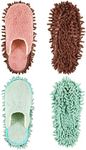 2 Pairs Mop Slippers Microfiber Cle