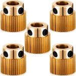 MMOBIEL 5 Pcs 40 Teeth Brass Extruder Drive Gear Wheel Compatible with Creality 3D Printer Ender 3 V2/ Ender 3/ Ender 3 Pro/Ender 5/ CR-10/10S 20/20 Pro incl. Allen Key Wrench