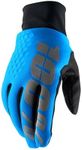 100% HYDROMATIC BRISKER Cold Weather Motocross and Snowmobile Gloves - Warm Water Resistant MX & Powersport Racing Protective Gear (SM - BLUE)