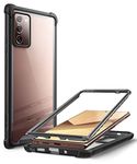 i-Blason Ares Clear Case for Galaxy Note 20 5G 6.7 inch (2020 Release), Dual Layer Rugged Clear Bumper Case Without Built-in Screen Protector (Black)