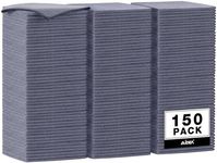 AIDEA Microfiber Cleaning Cloth Grey 150PK, Microfiber Towels for Cars, Premium Car Cloths, Dusting Cloth Lint Free Cleaning Rags for SUVs, House, Kitchen, Window, Workshops,12×12"