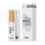 D'Addario Organic Select Jazz Filed Baritone Saxophone Reeds - Sax Reeds - Individually Sealed - 3 Medium, 5 Pack