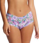 hanky panky Women's Cross Dyed Leopard Boy Shorts, Bathe in Petals, L