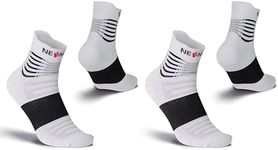 NEENCA Medical Compression Socks for Women & Men Circulation—2 Pairs, Ankle Compression Stockings for Pain Relief, Plantar Fasciitis, Swelling, Running, Nurses, Travel, Pregnancy, Flying. 20-30 mmHg