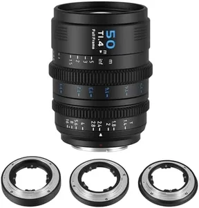 SIRUI VP-1 Vision Prime 1 T1.4 Full Frame Cine Lens, 50mm Manual Focus Cinema Lens with Pre-Installed E Mount, Interchangeable RF/Z/L Mounts (Black)