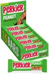 Perkier Peanut & Dark Chocolate Snack Bars (15 Pack) – Vegan – Gluten Free – Protein – High Fibre – Lower Sugar - Natural Ingredients – Lower Calorie – Healthy – No Palm Oil