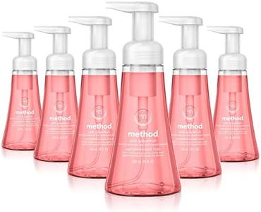 Method Foaming Hand Soap, Biodegradable Formula with Foaming Soap Dispenser Made of 100% Recycled Plastic, Pink Grapefruit Scent, 300 ml Soap Pump Bottles, 6 Pack