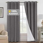 Smarcute 100% Blackout Curtains for