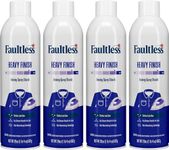 Laundry Starch Spray, Faultless Heavy Spray Starch 20 oz Cans for a Smooth Iron Glide on Clothes & Fabric Even Spray, Easy Iron Glide, No Reside (Pack of 4)