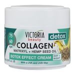 Victoria Beauty Anti Wrinkle Face Cream (Age 60-75) - Day and Night Face Moisturiser with Collagen, Hyaluronic Acid, Matrixyl, Hemp Seed Oil - UVA/UVB Filter, 50ml