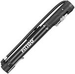 FITTOO Bike Pump, Compacted Mini Frame Pump Alloy Aluminum Light Weight, Portable Cycle Frame Mounted Pump, Smart Valve for Presta/Schrader/Dunlop/Germany valves(Upgrade)