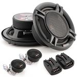 H YANKA HCM-65 6.5 Component Car Speakers, 600 Watt Car Audio Stereo Door Speakers Perfect for Upgrading Any Car Stereo System Includes 2 x Midrange Woofers, Tweeters, and Crossovers (Set)