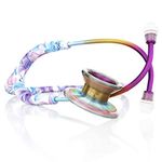 MDF MD One Titanium Stethoscope - Adult - Free-Parts-for-Life & Lifetime Warranty - Limited Edition MPrints - Monet/Kaleidoscope (MDF777T-MOKL)