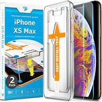 Power Theory Designed for iPhone Xs Max Screen Protector Tempered Glass [9H Hardness], Easy Install Kit, 99% HD Bubble Free Clear, Case Friendly, Anti-Scratch, 2 Pack