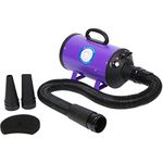 Purple Master Pet Grooming Dryer 2 Wind Speed & Adjustable Heat Temperature