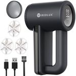 Electric Lint Remover WiredLux - Rechargeable Fabric Shaver Bobble Remover for Clothes & Furniture - Adjustable 3-Speed, 6-Leaf Blade, LED Display, USB Charging - Debobbler with Dual Protection