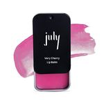 July Very Cherry Lip Balm | 24 hr Moisturization for Dry & Chapped Lips | Hydrate & Lighten | SPF 15 | Soft Plump Lips | Enriched with Jojoba Seed Oil & Sweet Almond Oil | 10gm