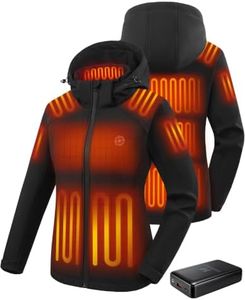 HOOHEAT Womens Heated Jacket with 16000mAh Battery Pack Included for Winter