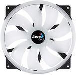 Aerocool Duo 20 ARGB LED PC Fan, 200 mm, 700 rpm, Curved Fan Blades for Maximum Cooling and Anti-Vibration Pads