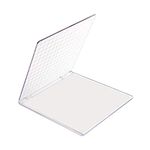 PH PandaHall Acrylic Stamp Block 5.9x6.1 Perfect Positioning Stamping Clear Stamps Scrapbook Craft Stamping Tool with Grid Lines for Card Making Scrapbooking Journaling and Other Paper Crafts