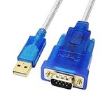 DTECH USB to Serial Adapter Cable with RS232 DB9 Male Port FTDI Chipset Supports Windows 10 8 7 and Mac Linux - 4 Feet