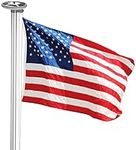BRUBAKER Flagpole Set with American