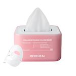 MEDIHEAL Derma 365 Mask - Collagen [Firming Volume]- Hydrating Face Masks With Vegan Collalgen & Peptides For Moisturizing, Glow & Glass Skin, Perfect For Daily Sheet Mask, Korean Skincare (30 Sheets)