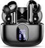 Écouteurs Bluetooth 5.3, Écouteur sans Fil avec 4 ENC Réduction Antibruit Mic Casque Bluetooth Hi-FI Son Stéréo, 36 Heures Durée de Lecture, IP7 Etanche, Écran LED, Contrôle Tactile
