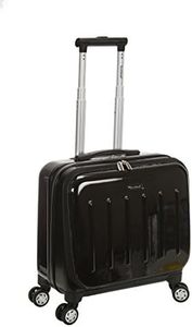 Rockland Revolution Hardside Rolling Computer Case, Black, Carry-On 17-Inch, Revolution Hardside Rolling Computer Case