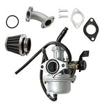 Anxingo PZ22 Carburetor 22mm Carb for Sunl Taotao 110cc 125cc Dirt Bike Pit Bike CRF SSR Scooter ATV Quad Go Karts Carb with Air Filter Inlet Pipe Manifold