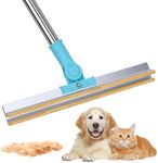 Meff-Mluk Pet Hair Remover Carpet Rake Lint Scraper with Adjustable Long Handle for Couch Rug, Dog Cat Hair Removal Brush Tool, Reusable Fur Broom for Car Furniture Mat Stairs