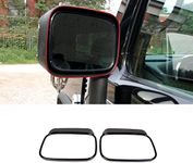 Car Exterior Door Mirrors Cap Rearview Mirror Trim Cover，Car Outside Side Rearview Mirror Rain Eyebrow Trim Cover for Hummer H2 2003-2009