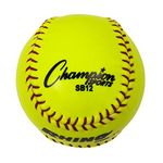 Champion Sports Optic Yellow Syntex Cover Softballs, 12-Inch, Pack of 12