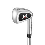 MAZEL Golf Swing Trainer Mini Golf 7 Iron Golf Club Stainless Steel Shaft 37 In Improve Hitting Accuracy (Black Swing Trainer, 7 Iron Mini Head)