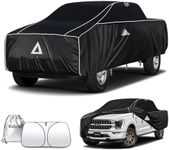 Tozaroa Hail Protector Car Cover for Truck(Length:250"-262"),Waterproof All-Weather Anti Hail Thick Multi-Layered EVA with Sun Visor&Storage Bag for F-150, Silverado, Ram, Sierra,Tundra,etc