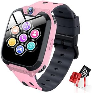 PTHTECHUS Smartwatch Bambini con Musica MP3 - Orologio Intelligente 7 Giochi, con Allarme, Regali per Ragazzi, Kids (W/ 1G SD Card), NO Need APP