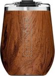 BrüMate Uncork'd XL MÜV - 100% Leak-Proof 14oz Insulated Wine Tumbler with Lid - Vacuum Insulated Stainless Steel Wine Glass - Perfect For Travel & Outdoors (Walnut)