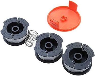 String Trimmer Spool and Line Replacement for Black & Decker Fits AF-100 Autofeed Spool CC140 GH500 GH600 ST6600 ST7000 ST7700 MTC220 LST400 LSTE525 0.065 inch Diameter 30Ft. Line, 3 Pack