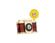 Knighthood Retro Camera with Flash Bulb Photographers Lapel Pin Badge Coat Suit Jacket Wedding Gift Party Shirt Collar Accessories Brooch