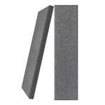 UMIACOUSTICS 2 PCS Fiberglass Acoustic Panels, 48x12x2 Inches Sound Absorbing Panels, Self-adhesive Sound Proof Panels for Studios, Office, Home Theater. (Heather)