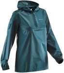 Decathlon NH 100 Women's Waterproof Hiking Raincoat EU 2XL - 3XL Dark Petrol Blue