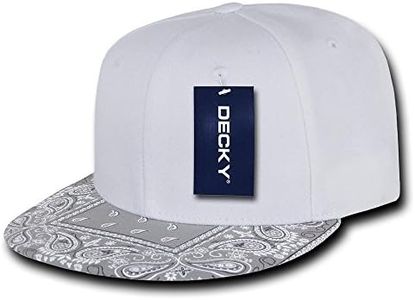 DECKY Bandanna Snapback, White/Grey