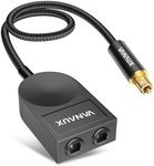 Optical Splitter 1x2 1 in 2 Out Digital Optical Audio Splitter[Support LPCM2.0, Dolby Digital, DTS 5.1] Toslink Splitter Compatible with Home Theater,Sound Bar,Television,Blu-ray Players,Black
