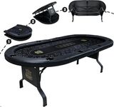 GUTSHOT Foldable Poker Table for 10