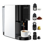 Espresso 4in1 Coffee Machine for Nespresso Original/Dolce Gusto/Ground Capsule and ESE Coffee Pods,19 Bar Automatic Coffee Machines (AC-513K)