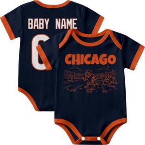 KREDE Chicago Bodysuit Custom Name Baby Clothes for Baby Boy Gifts