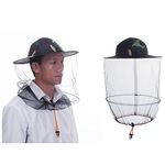 ZffXH 2/6 PCS Round Beekeeping Beekeepers Hat with Veil Net Netting/Mosquito Netting Cap with Mesh